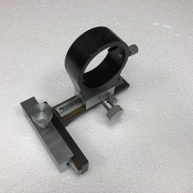 optical bench lens or laser mount, dual axis rack & pinion, 50mm mount hole