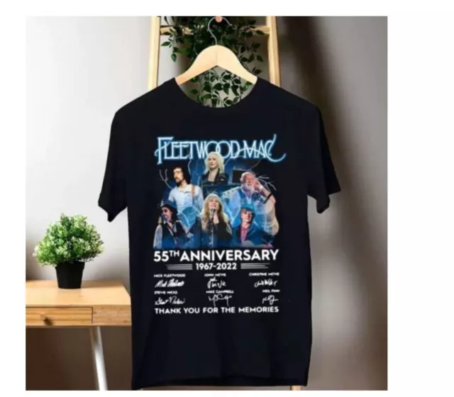 Christine McVie R.I.P Fleetwood Mac 55th Anniversary 1967-2022 Signatures T-Shir