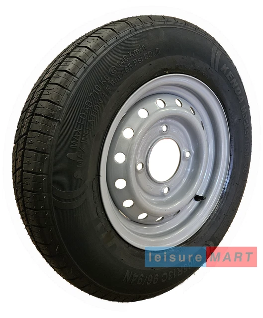 165R13C 96/94N 165 x 13 Inch Trailer Tyre on 4 Stud 5.5
