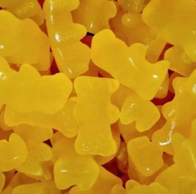 1kg HONEY BEARS YELLOW GUMMY BEAR GUMMI JELLY TEDDY BULK LOLLIES CANDY BUFFET 3