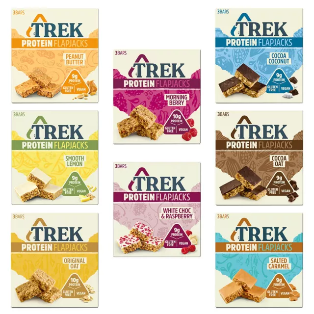 Trek Protein Flapjack Vegan Gluten Free Multipacks 3 x 50g