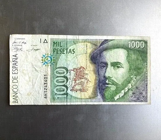 1000 pesetas Spain 1992