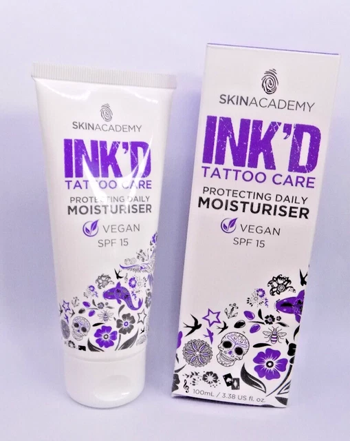 Tink'd Tattoo Care by Skin Academy ~ Protectora Hidratante Diaria FPS 15 - 100 ml