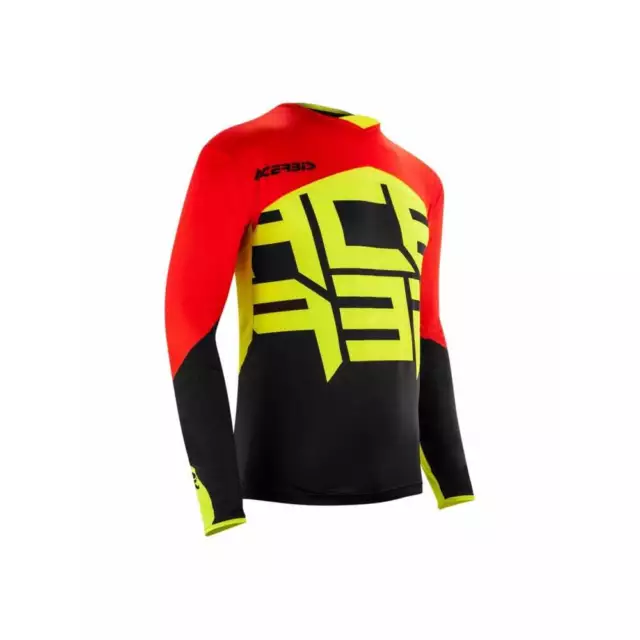 Acerbis Adults Alfa X-Flex Motocross MX Enduro Fahrradtrikot - rot/gelb