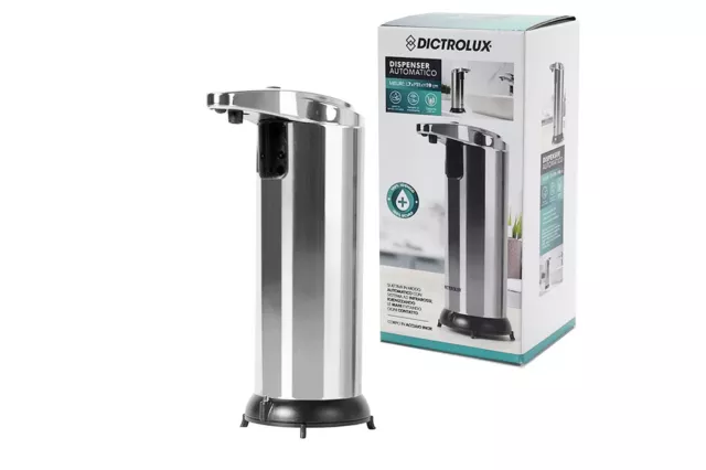 Dispenser Sapone Automatico Infrarossi 250ml Erogatore Sapone Liquido DICTROLUX 2