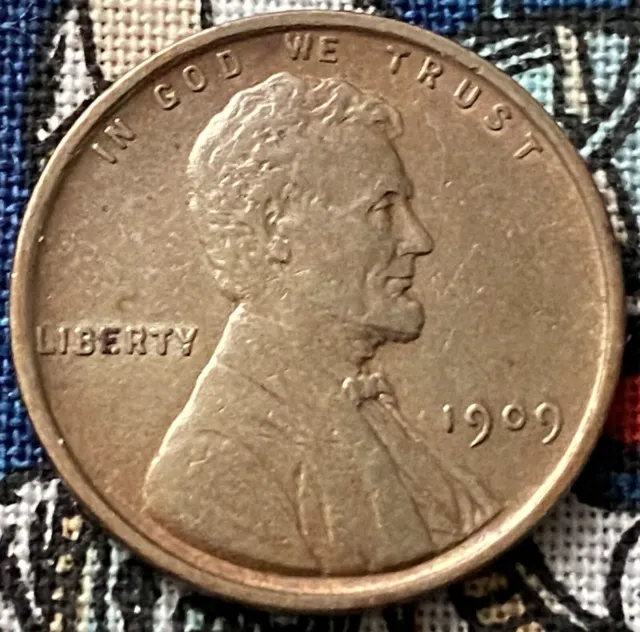 1909-VDB Lincoln Cent 1C - See Pics For Condition. Free Shipping.