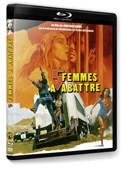 5 Femmes A Abattre - Caged Heat - Dvd+Bluray+Livre - Demme + Corman - Mad Movies