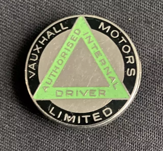 Vauxhall Motors Limited Authorised Internal Driver Enamel Lapel Pin Badge