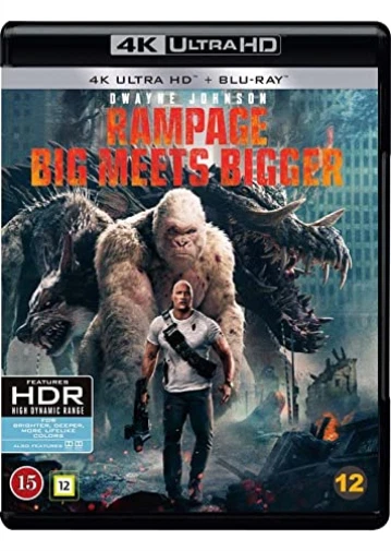 Rampage (Dwayne Johnson)(4K Blu-Ray) [EU Import] Blu-Ray NEUF