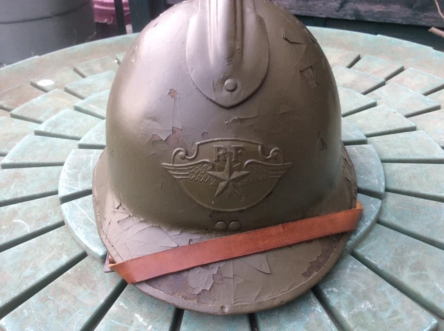 Orginal stahlhelm frankreich adrian fur angehörige der luftwaffe 2 weltkrieg