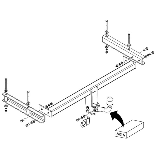 Para Audi A6 4F Avant combinado enganche de remolque desmontable AutoHak NUEVO con ABE EBA 3