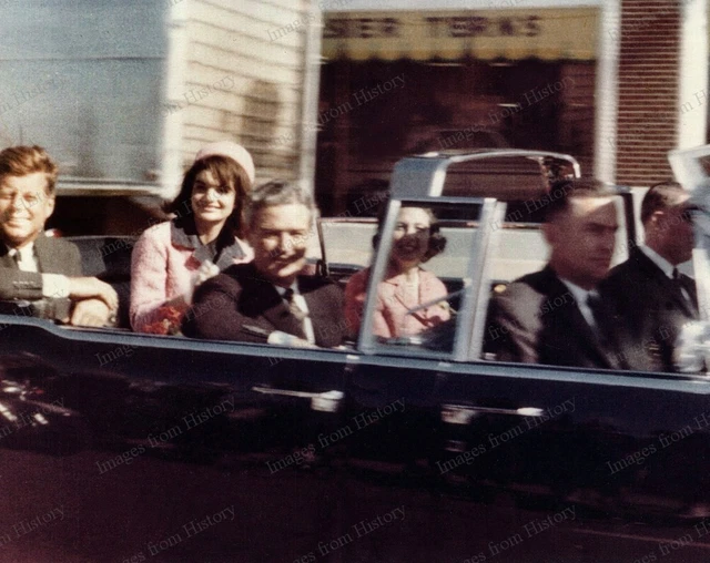 8x10 Print John F. Kennedy Jackie Kennedy Dealey Plaza 1963 Assassination #YYT