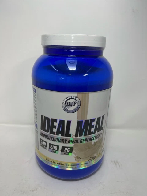 Hi-Tech Ideal Meal Vanilla Milkshake 3lbs 20 Servings