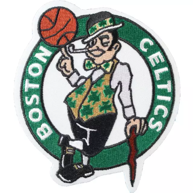 Boston Celtics Official NBA Emblem Patch Round Throwback Jersey New Logo