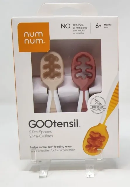 NumNum Gootensils Spoons - Neutrals - 4ct