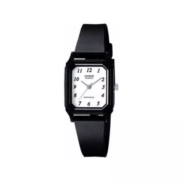 Orologio Casio Donna Analogico LQ-142-7BDF Resina Nero Quadrante Quadrato Bianco