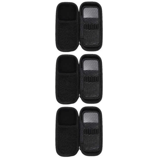 3 unidades Maquillaje Cepillo Bolsa de Almacenamiento Soporte de Belleza Bolsa de Pintura Lápiz para Cejas