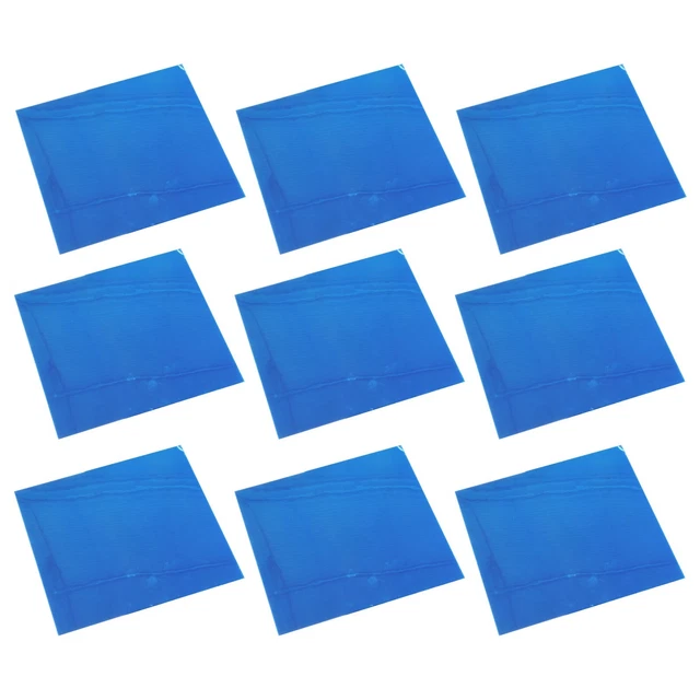 Set decalcomania piastrelle a specchio quadrate scintillanti per arredamento casa 9 pz