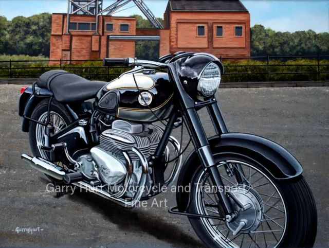 Ariel Square Four 997cc Motorcycle A3 Size Limited Edition Print