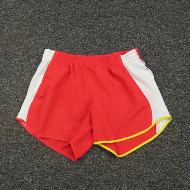 Nike Shorts Womens Small Red & White Dri-Fit Live Strong Breathable Running Gym