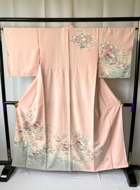 Vintage Japanese Silk kimono Beautiful Kimono robe