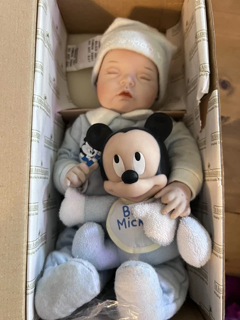 Ashton-Drake Galleries: "Baby Mickey" Porcelain Doll Disney Babies New