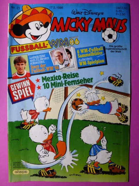 Micky Maus Walt Disneys Nr.:21 / 17.5.1986 Jahre Comicheft