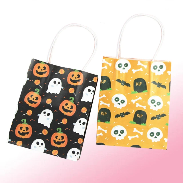 4 un. bolsas de regalo de Halloween contenedor mini bolsas de regalo