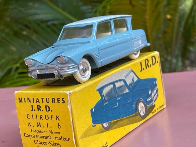 Mercedes-Benz 220 S JRD 153 - Bleu Métallisé, Miniature En Boîte D'origine, Vintage Dinky-CIJ
