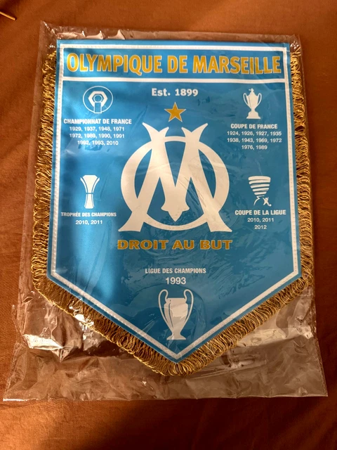Fanion Vintage Olympique De Marseille (OM) - Palmarès - Avant 2000