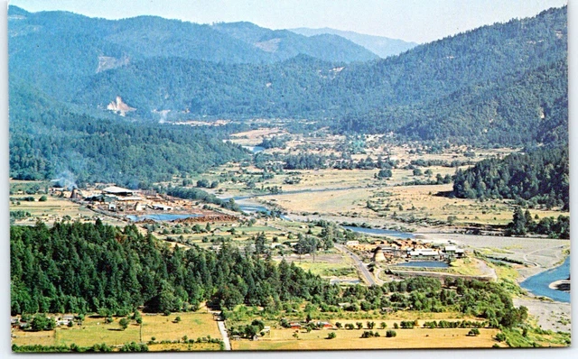 Postcard CA Hoopa California Hoopa Valley Trinity River Indian Reservation A60