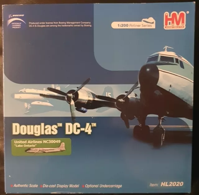 Hobbymaster Aviation Douglas DC-4 UA  "Lake Ontario" HL2020 Airliner Series