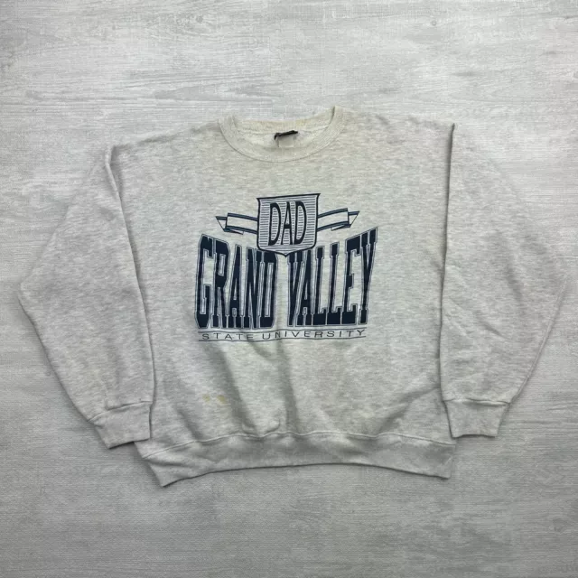 VINTAGE GRAND VALLEY State Lakers Sweatshirt Adult XL Gray GVSU Dad ...