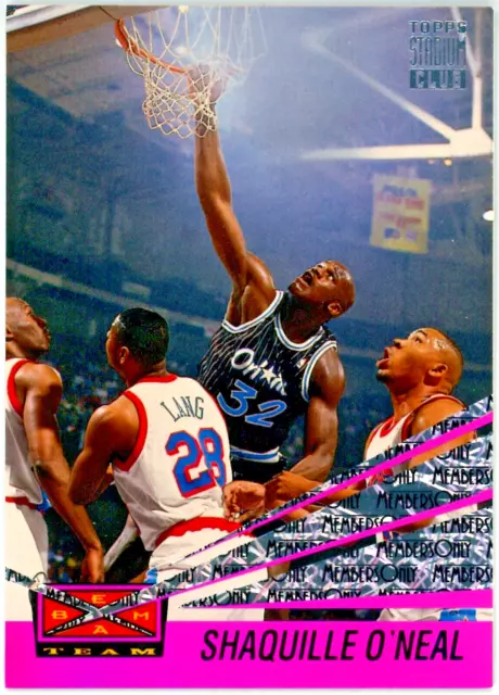 1993-94 Topps Stadium Club - Beam Team Members Only - SHAQUILLE O'NEAL - #1