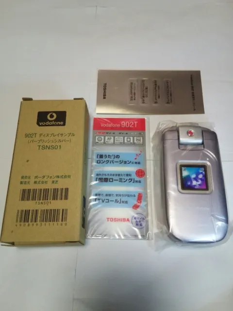 Mobile Phone Vodafone 902T Display Sample Purplish Silver Tsns01 Mockup