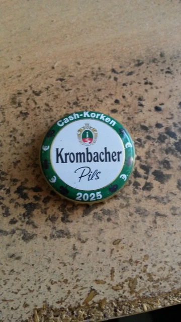 KRONKORKEN KROMBACHER CASH Korken 2025 Pils EUR 1,00 - PicClick DE