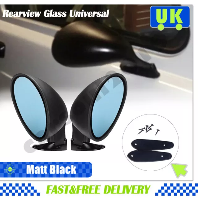 1 Pair Car Truck Mirror Cover Car Side Wing Blue Glass F1 Type Kit Universal