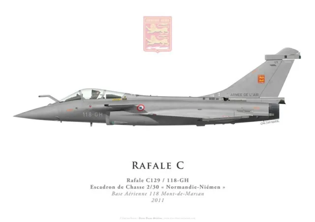 Print Dassault Rafale C, EC 2/30 "Normandie-Niémen", 2011 (par G. Marie)
