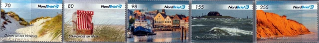 Deutsche Privatpost- Nordbrief Rendsburg- Nordfriesland 2022, postfrisch