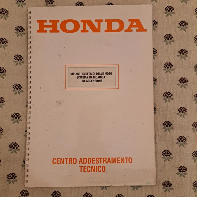 Bollettino centro addestramento tecnico impianti elettrici ricarica moto HONDA