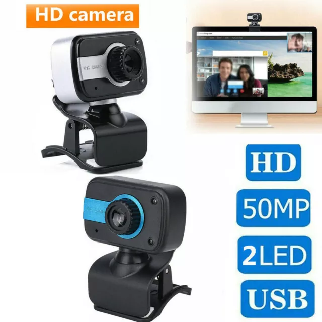 50MP USB 2.0/3.0 HD Web Camera Webcam LED with Microphone for Computer PC Laptop