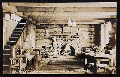 Rare! RPPC Cannon Beach Hotel. Ecola, Oregon. 1910's.