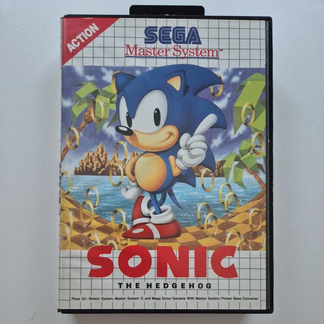 SONIC THE HEDGEHOG - Sega Master System - Good Condition. With Original ...