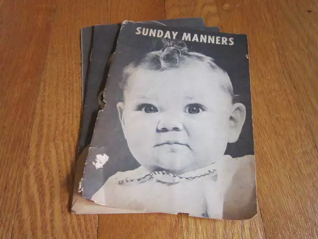 H.Armstrong Roberts Baby Photos Catechetical Guild MN Sunday Church Manners Vtg