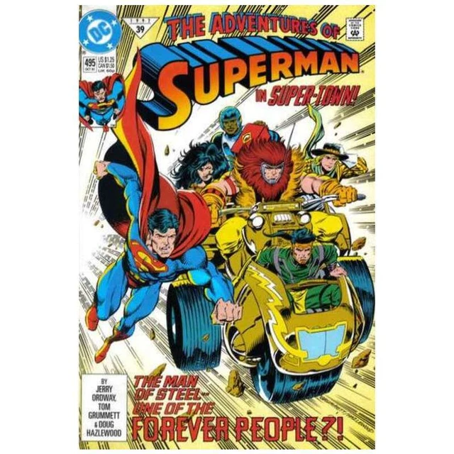 Adventures of Superman (1987 series) #495 in Near Mint condition. DC comics [m