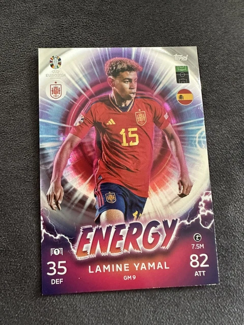 LAMINE YAMAL EURO 2024 Match Attax Card GM9 £40.00 - PicClick UK