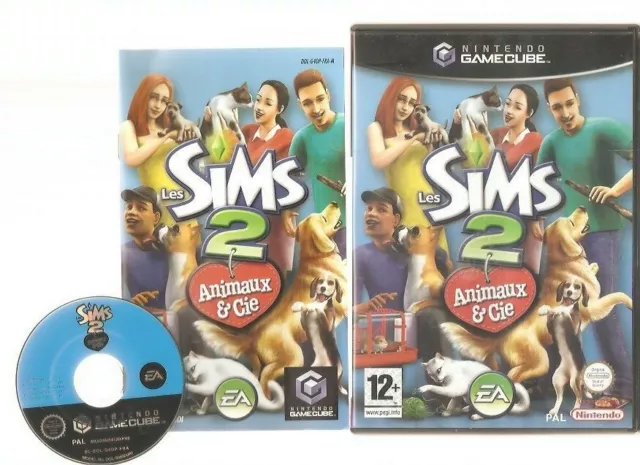 Rare !!! LES SIMS 2 Animaux & Cie : Le Plus Grand de la Série sur Game CUBE/Wii