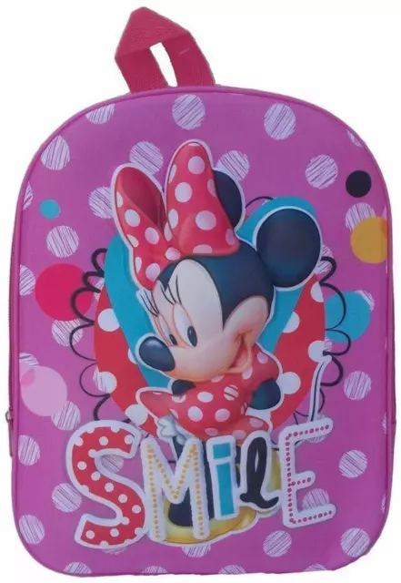 Minnie Mouse Disney Smile Zainetto Zaino 3D Scuola Materna Asilo tempo Libero