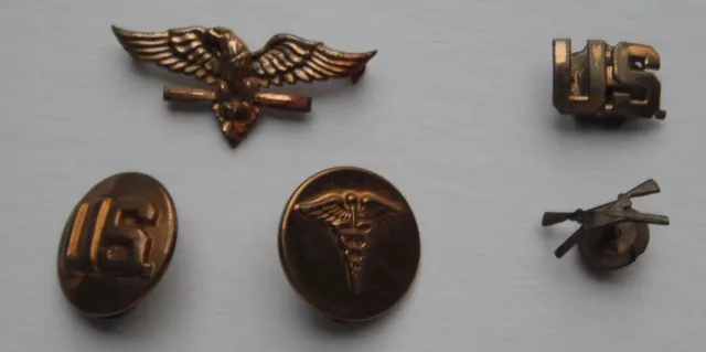 2 Black Vintage Pins