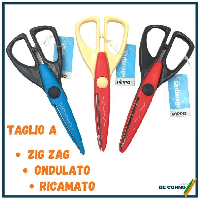 Forbici Sicurezza Bambini 7 Pezzi - Taglio Zig Zag, Onde E Forme Creative - Foto 14
